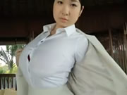 日本爆乳寫真女優 桐山瑠衣 性感誘惑白領巨乳